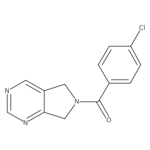 (4-chlorophenyl)(5H-pyrrolo[3,4-d]pyrimidin-6(7H)-yl)methanone结构式