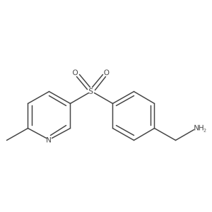(4-((6-Methylpyridin-3-yl)sulfonyl)phenyl)methanamine结构式