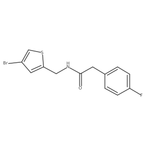 N-[(4-bromothiophen-2-yl)methyl]-2-(4-fluorophenyl)acetamide Structure
