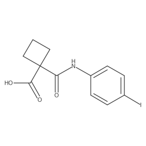 1-(4-Iodophenylcarbamoyl)-cyclobutanecarboxylic acid Structure