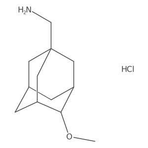 (4-Methoxyadamantan-1-yl)methanamine hydrochloride结构式