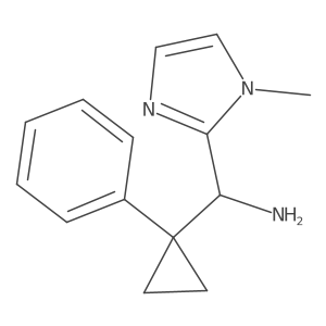 (1-methyl-1H-imidazol-2-yl)(1-phenylcyclopropyl)methanamine Structure