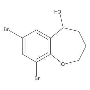 7,9-Dibromo-2,3,4,5-tetrahydrobenzo[b]oxepin-5-ol Structure
