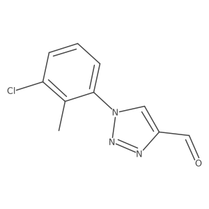 1-(3-chloro-2-methylphenyl)-1H-1,2,3-triazole-4-carbaldehyde结构式