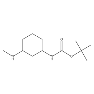 Tert-butyl N-[3-(methylamino)cyclohexyl]carbamate结构式