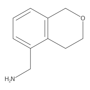 (3,4-dihydro-1H-2-benzopyran-5-yl)methanamine结构式