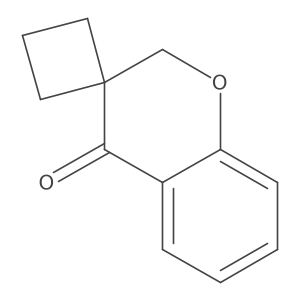 2,4-Dihydrospiro[1-benzopyran-3,1'-cyclobutane]-4-one Structure