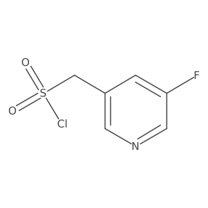 (5-Fluoropyridin-3-yl)methanesulfonyl chloride结构式