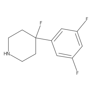 4-(3,5-Difluorophenyl)-4-fluoropiperidine结构式