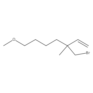 3-(Bromomethyl)-7-methoxy-3-methylhept-1-ene结构式
