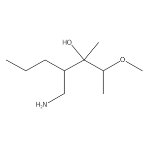4-(Aminomethyl)-2-methoxy-3-methylheptan-3-ol Structure
