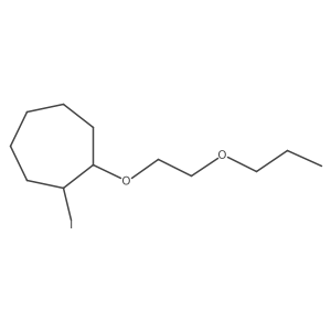 1-Iodo-2-(2-propoxyethoxy)cycloheptane结构式