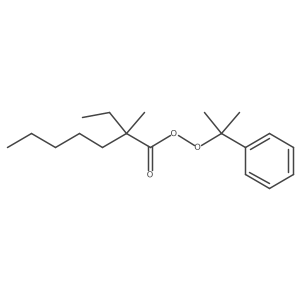 2-Phenylpropan-2-yl 2-ethyl-2-methylheptaneperoxoate结构式