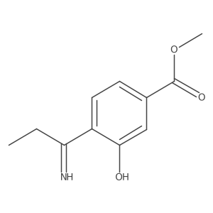 Methyl 3-hydroxy-4-(1-iminopropyl)benzoate Structure