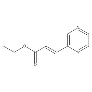 Ethyl (E)-3-(pyrazin-2-yl)acrylate结构式