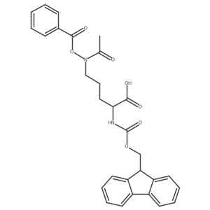 Fmoc-L-Orn(Ac,OBz)-OH Structure