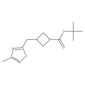 Tert-butyl 3-[(3-methyl-1,2,4-oxadiazol-5-yl)methyl]azetidine-1-carboxylate Structure
