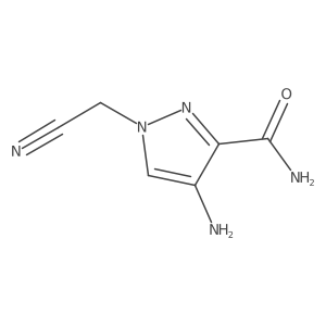 4-Amino-1-(cyanomethyl)-1H-pyrazole-3-carboxamide结构式