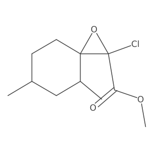 Methyl 2-chloro-4,6-dimethyl-1-oxaspiro[2.5]octane-2-carboxylate结构式