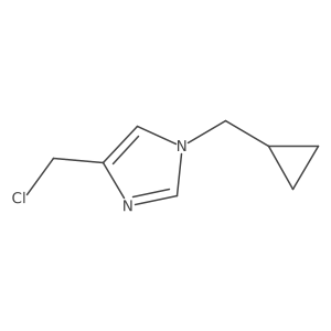 4-(chloromethyl)-1-(cyclopropylmethyl)-1H-imidazole结构式