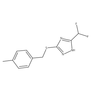 3-(Difluoromethyl)-5-((4-methylbenzyl)thio)-4H-1,2,4-triazole结构式