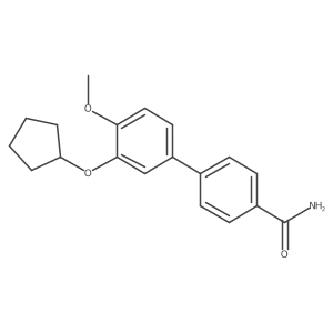 4-(3-Cyclopentyloxy-4-methoxyphenyl)benzamide结构式