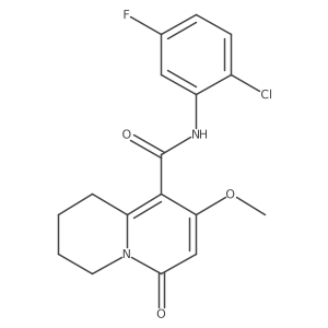 N-(2-Chloro-5-fluorophenyl)-8-methoxy-6-oxo-2,3,4,6-tetrahydro-1H-quinolizine-9-carboxamide Structure