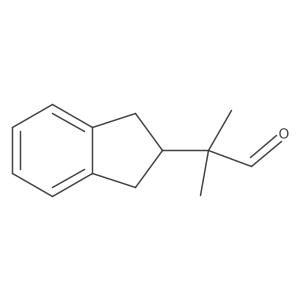 2-(2,3-dihydro-1H-inden-2-yl)-2-methylpropanal结构式