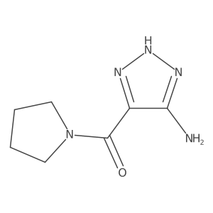 4-(pyrrolidine-1-carbonyl)-1H-1,2,3-triazol-5-amine Structure