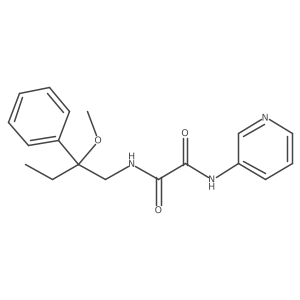 N1-(2-methoxy-2-phenylbutyl)-N2-(pyridin-3-yl)oxalamide结构式
