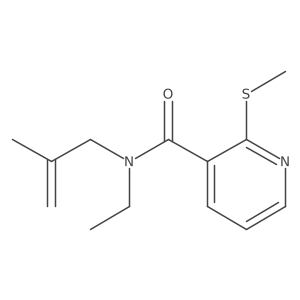 N-ethyl-N-(2-methylprop-2-en-1-yl)-2-(methylsulfanyl)pyridine-3-carboxamide Structure