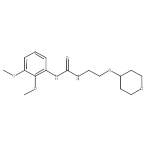 1-(2,3-dimethoxyphenyl)-3-(2-((tetrahydro-2H-pyran-4-yl)thio)ethyl)urea Structure