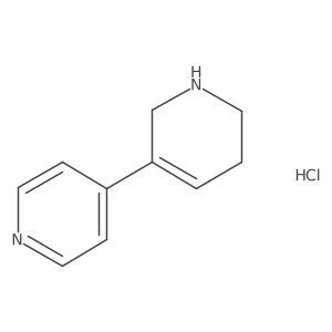 4-(1,2,5,6-Tetrahydropyridin-3-yl)pyridine hydrochloride结构式