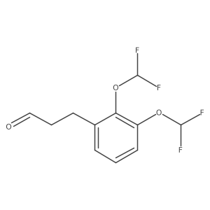(2,3-Bis(difluoromethoxy)phenyl)propanal Structure