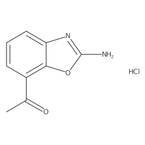1-(2-Amino-1,3-benzoxazol-7-YL)ethanone hydrochloride Structure
