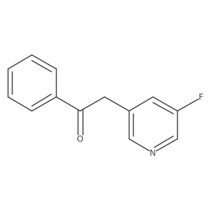 2-(5-Fluoropyridin-3-yl)-1-phenylethanone Structure