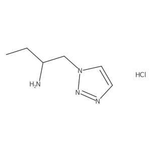 1-(1H-1,2,3-triazol-1-yl)butan-2-amine hydrochloride结构式