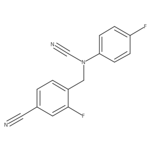 (4-Cyano-2-fluorophenyl)methyl-(4-fluorophenyl)cyanamide Structure