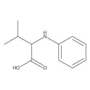 (2R)-3-Methyl-2-(phenylamino)butanoic acid Structure