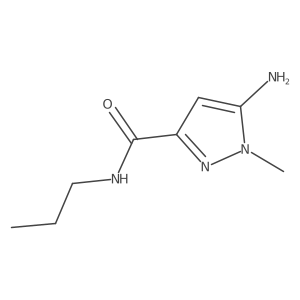 5-amino-1-methyl-N-propyl-1H-pyrazole-3-carboxamide结构式