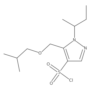 1-sec-butyl-5-(isobutoxymethyl)-1H-pyrazole-4-sulfonyl chloride结构式