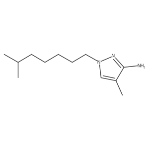 4-methyl-1-(6-methylheptyl)-1H-pyrazol-3-amine结构式