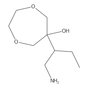 6-(1-Aminobutan-2-yl)-1,4-dioxepan-6-ol Structure