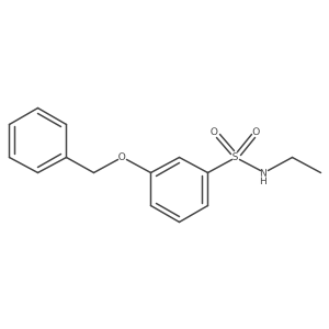 3-(benzyloxy)-N-ethylbenzene-1-sulfonamide结构式