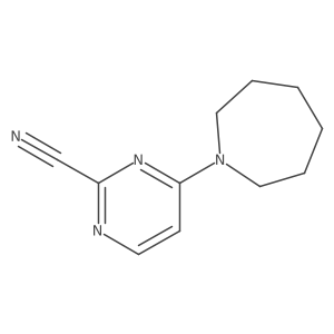 4-(Azepan-1-yl)pyrimidine-2-carbonitrile Structure