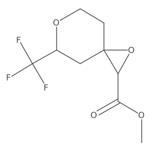 Methyl 5-(trifluoromethyl)-1,6-dioxaspiro[2.5]octane-2-carboxylate结构式