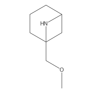 1-(Methoxymethyl)-6-azabicyclo[3.1.1]heptane结构式