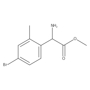 Methyl 2-amino-2-(4-bromo-2-methylphenyl)acetate结构式