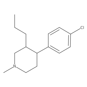 4-(4-Chlorophenyl)-1-methyl-3-propylpiperidine结构式