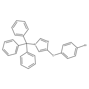 4-(4-Bromophenyloxy)-1-trityl-imidazole结构式